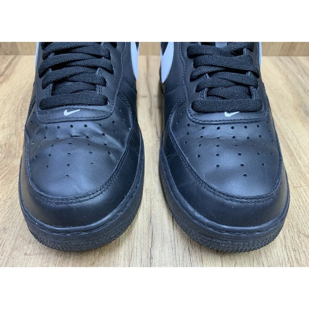 Nike Air Force 1 '07 Black White FZ0627-010 Men's Size 10 Low Top Sneakers